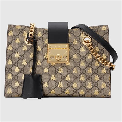 gucci biene tasche|Gucci shoulder bag.